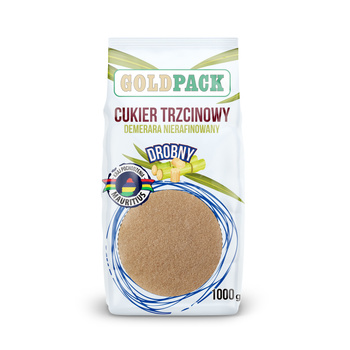 Gold Pack Cukier trzcinowy drobny 1 kg