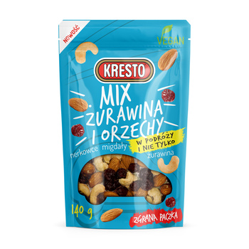 Kresto Mix: żurawina i orzechy 140 g