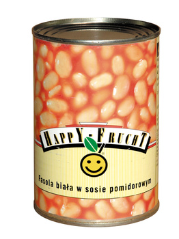 Happy Frucht Fasola biała w sosie pomidorowym sterylizowana 400 g