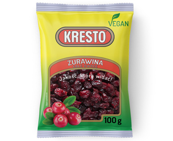 Kresto Żurawina suszona całe owoce 100 g