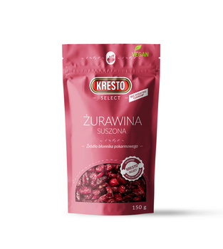 Kresto Select Żurawina suszona całe owoce 150 g