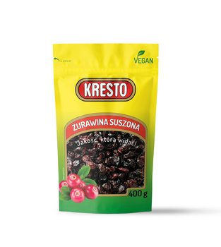 Kresto Żurawina suszona całe owoce 400 g