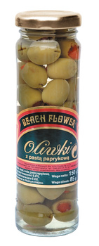 Beach Flower Oliwki zielone z pastą paprykową 140 g